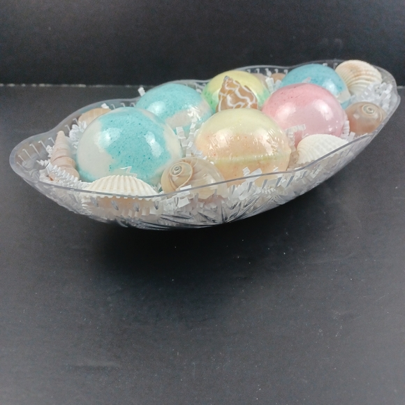 Handmade 6 Luxury Bathbombs Gift Basket Bath Set Bahama Tropical - Picture 3 of 6